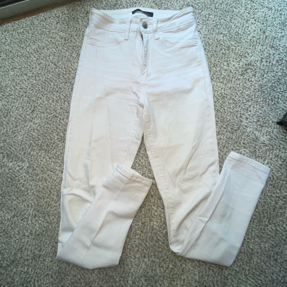 White kancan skinny jeans